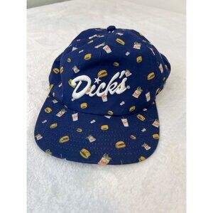 Dick’s Drive In 60th Anniversary Hat Cap SnapBack Blue Seattle Hamburgers